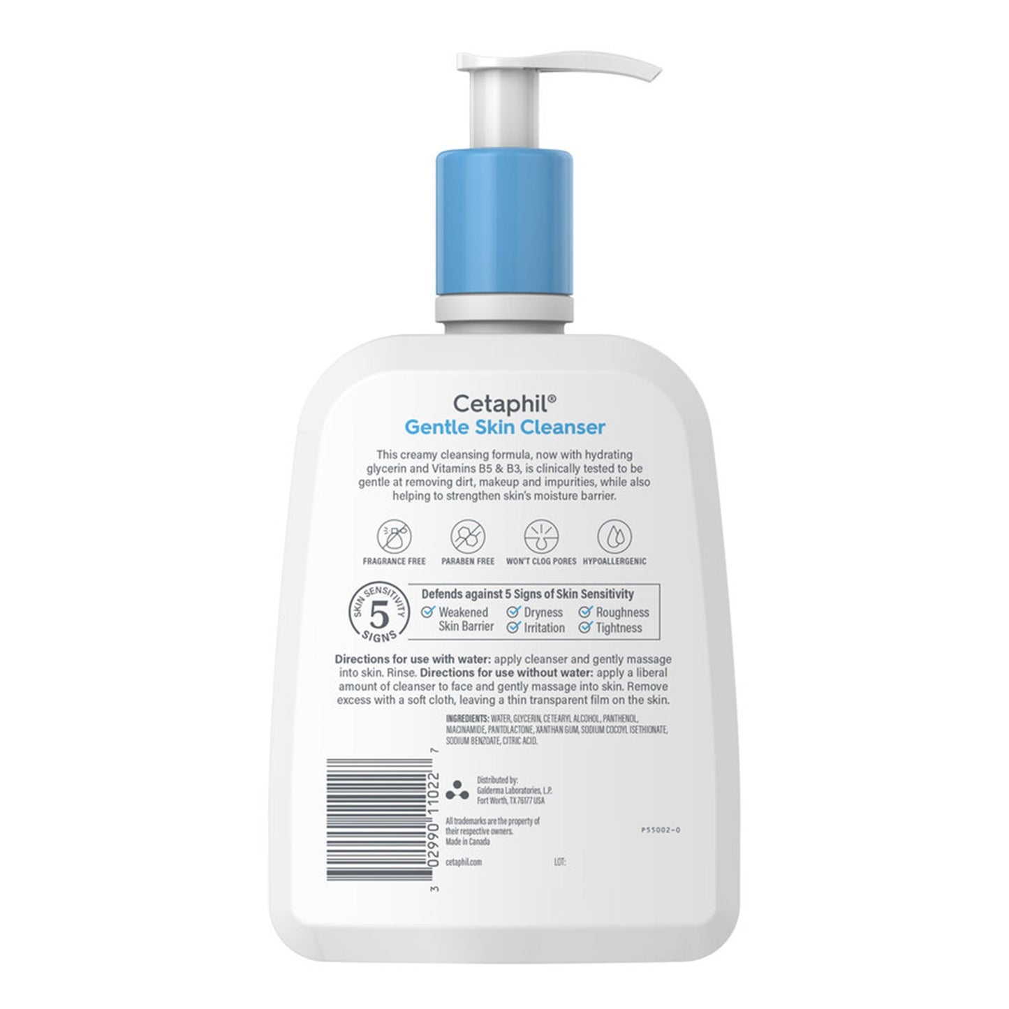 Facial Cleanser Cetaphil® Gentle Skin Cleanser Lotion 16 oz. Pump Bottle Unscented 30299011022