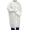 Cleanroom Lab Coat Contec® CritiGear™ White X-Large Knee Length Microporous Fabric Disposable - HCGA0042