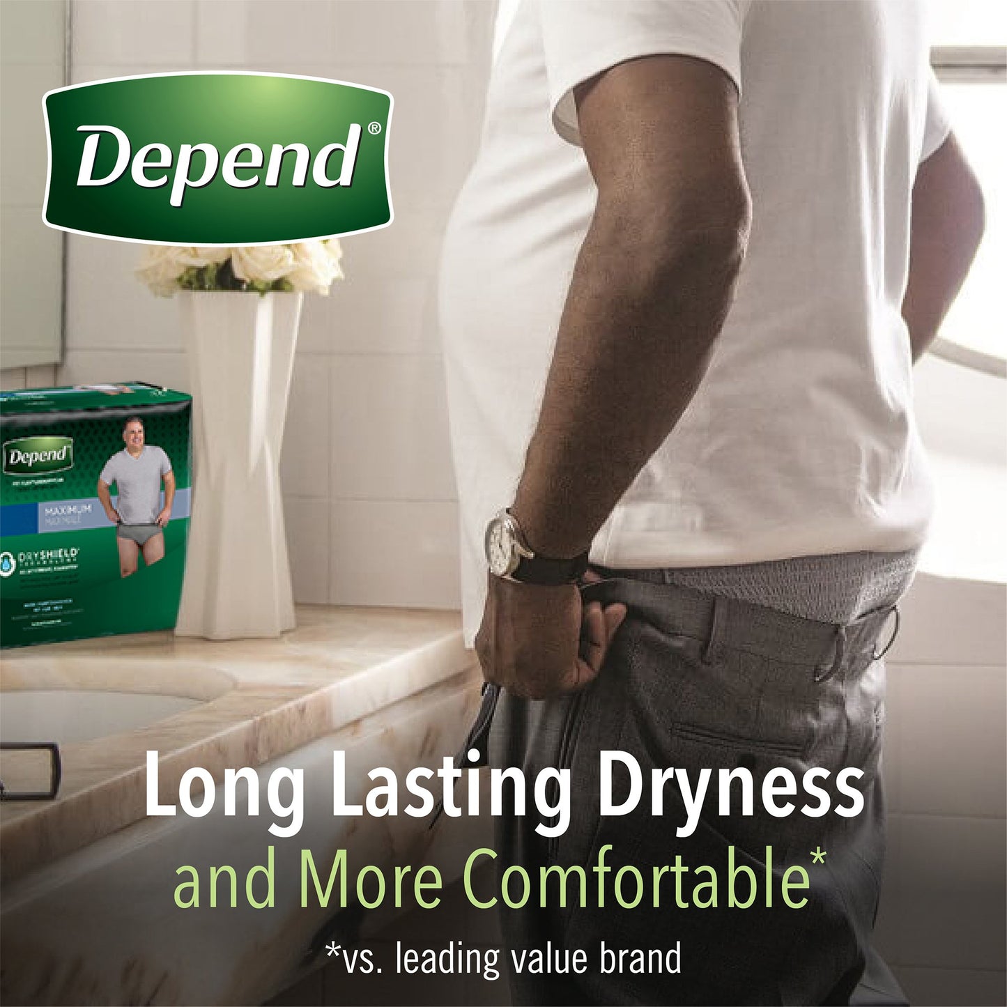 Depend® Fresh Protection™ Men's Maximum Absorbency Underwear, Small/Medium 43616