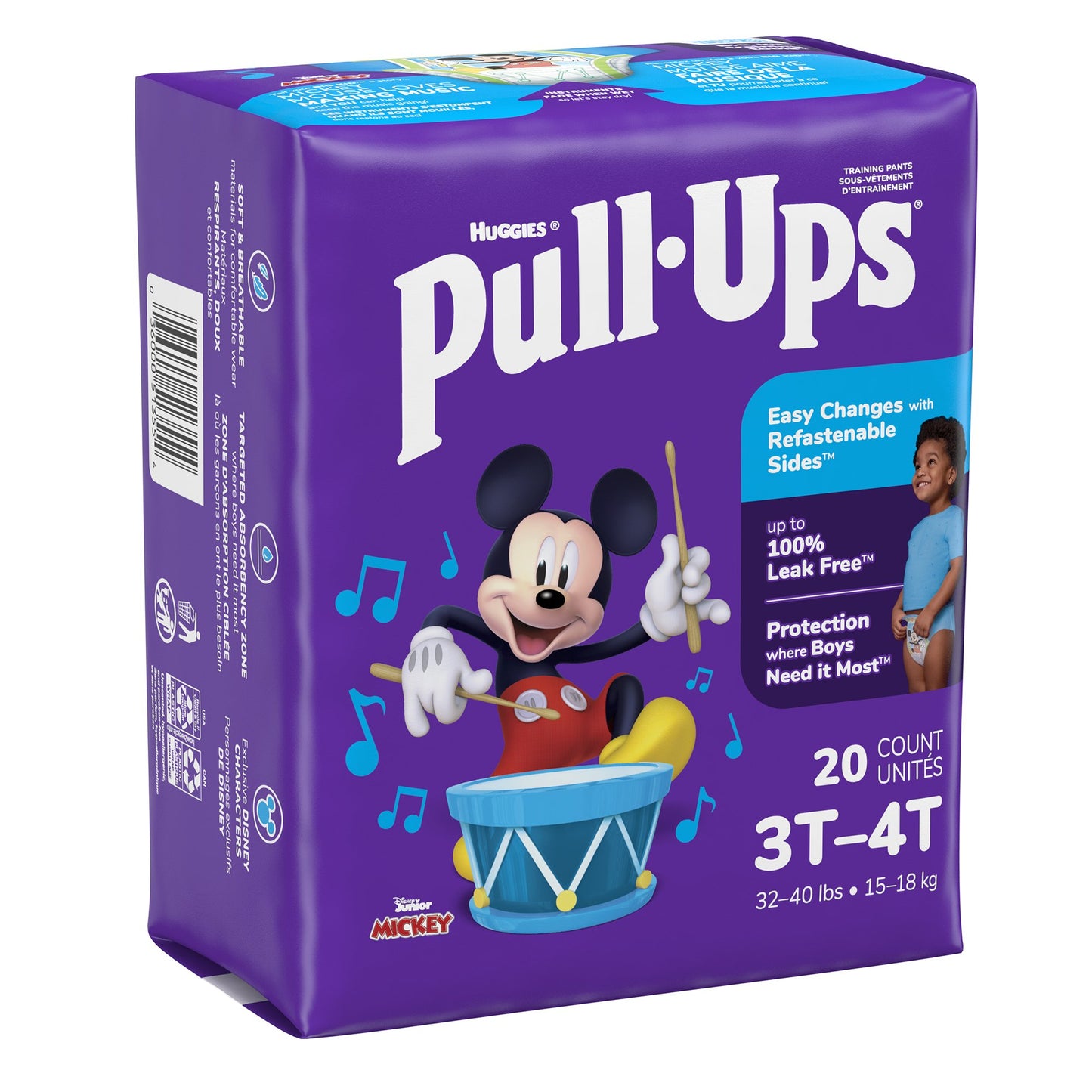 Male Toddler Training Pants Pull-Ups® Size 3T to 4T Disposable Moderate Absorbency - 51355