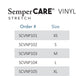 SemperCare® Vinyl Exam Glove, Medium, Ivory SCVNP103
