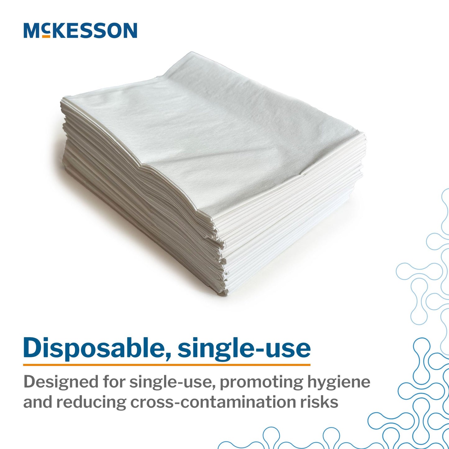 Pillowcase McKesson Standard White Disposable 16-JCPM5