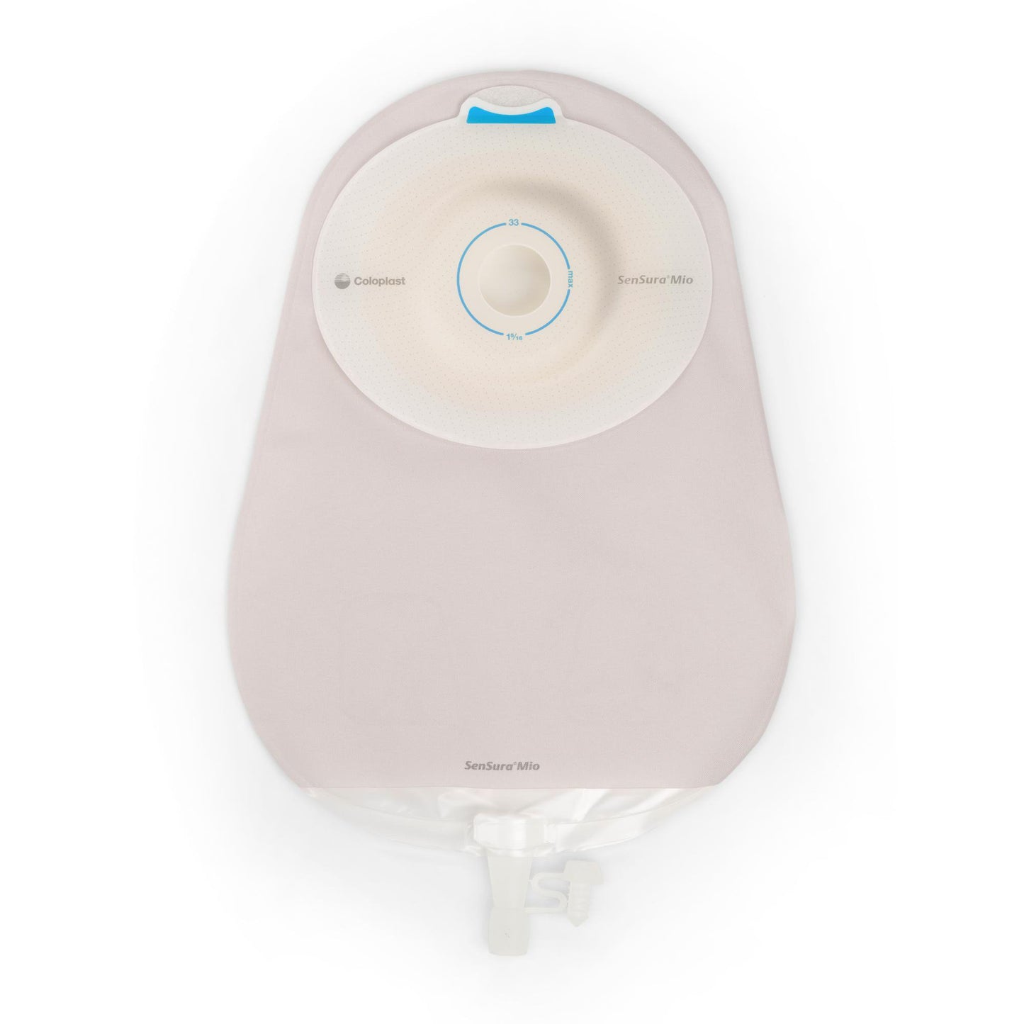 Urostomy Pouch SenSura® Mio One-Piece System Convex, Pre-Cut 1-1/8 Inch Stoma Drainable 13733