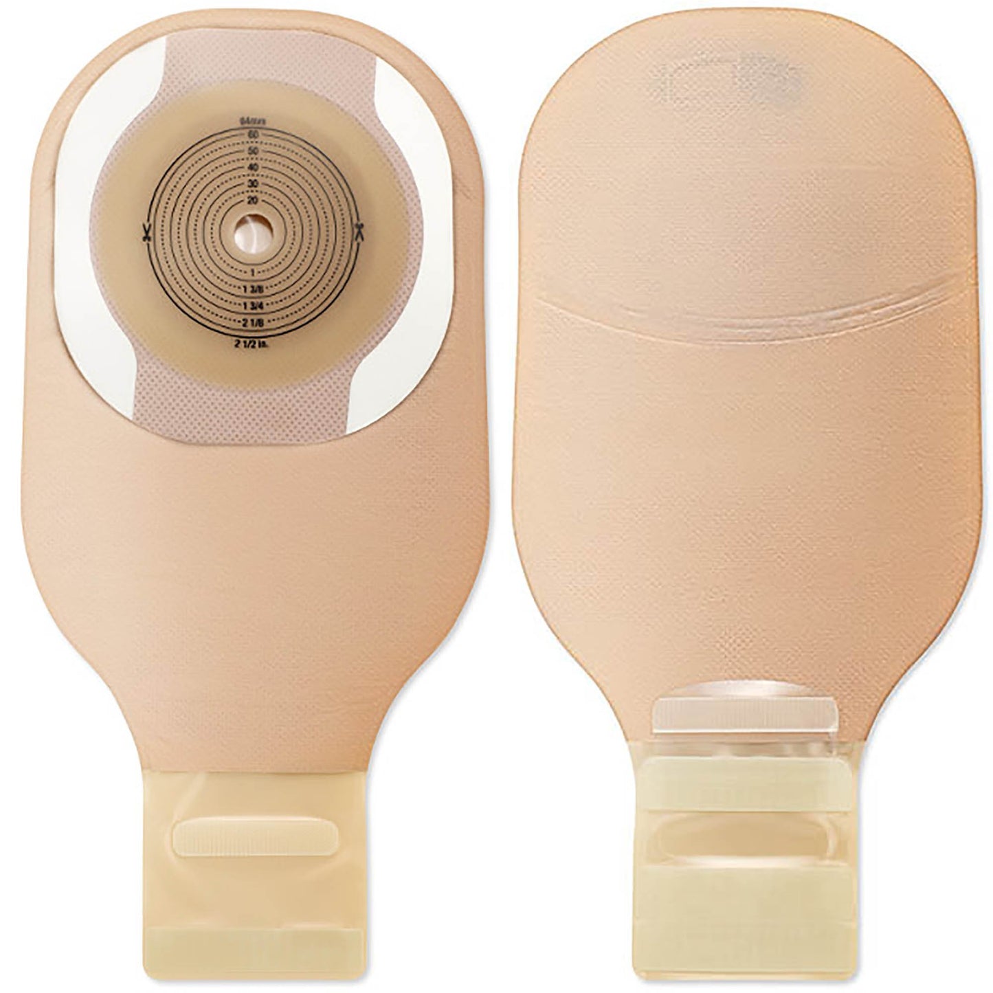 Ostomy Pouch Premier™ One-Piece System 12 Inch Length Flat, Trim to Fit 2-1/2 Inch Stoma Drainable - 8901
