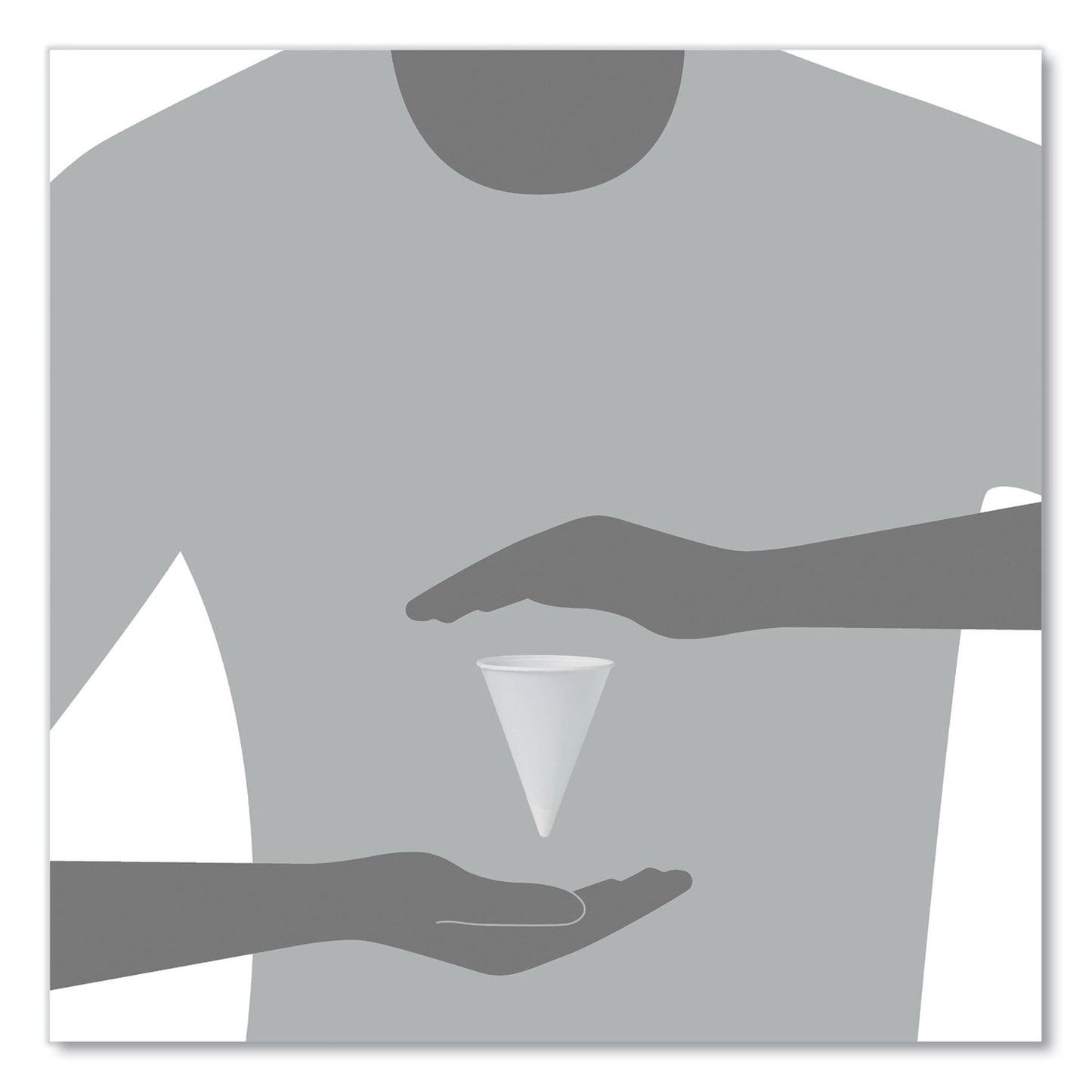 Bare® Paper Cone Drinking Cup, 4-ounce capacity 4R-2050