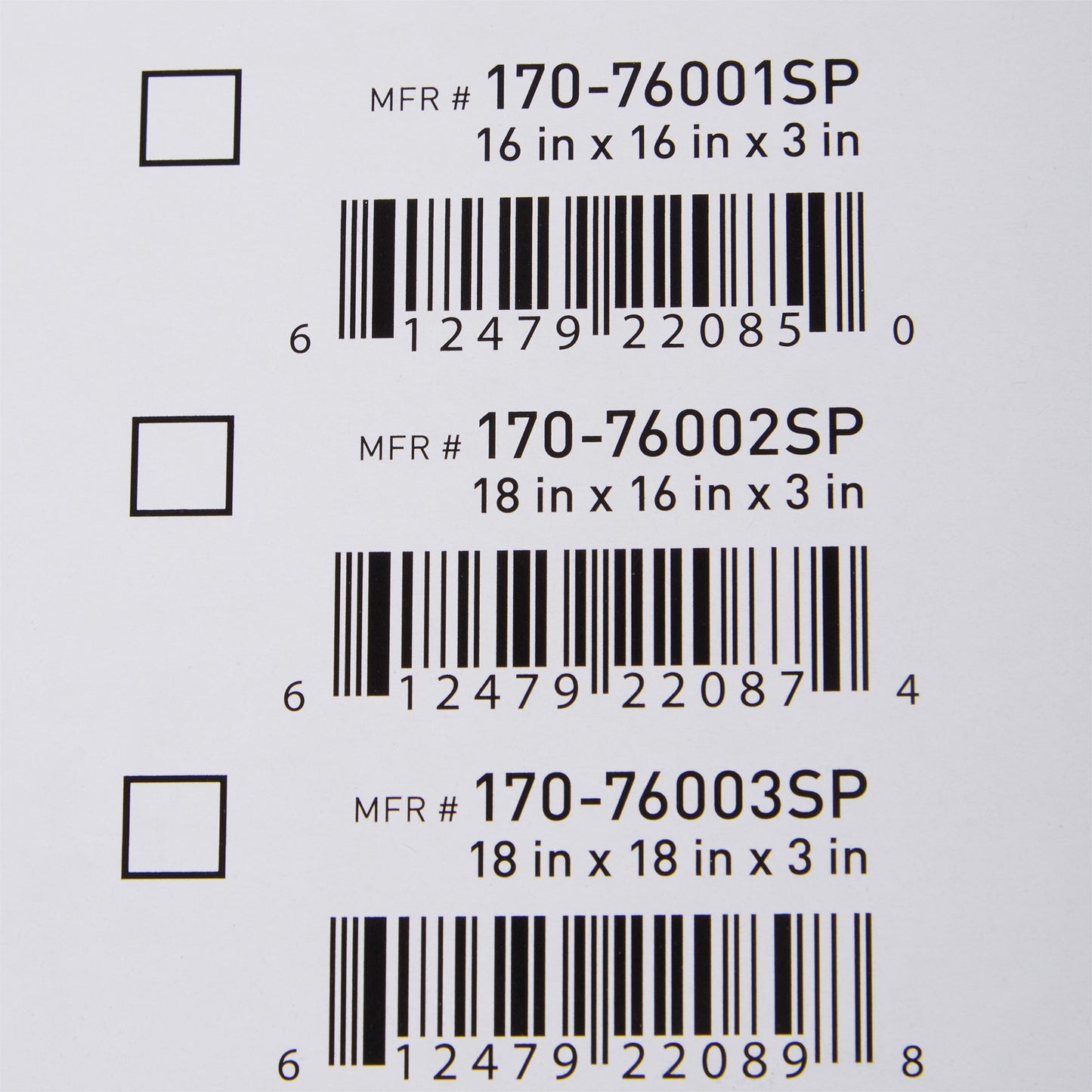 McKesson Premium Molded Foam Seat Cushion, 18 x 16 x 3 Inch 170-76002SP