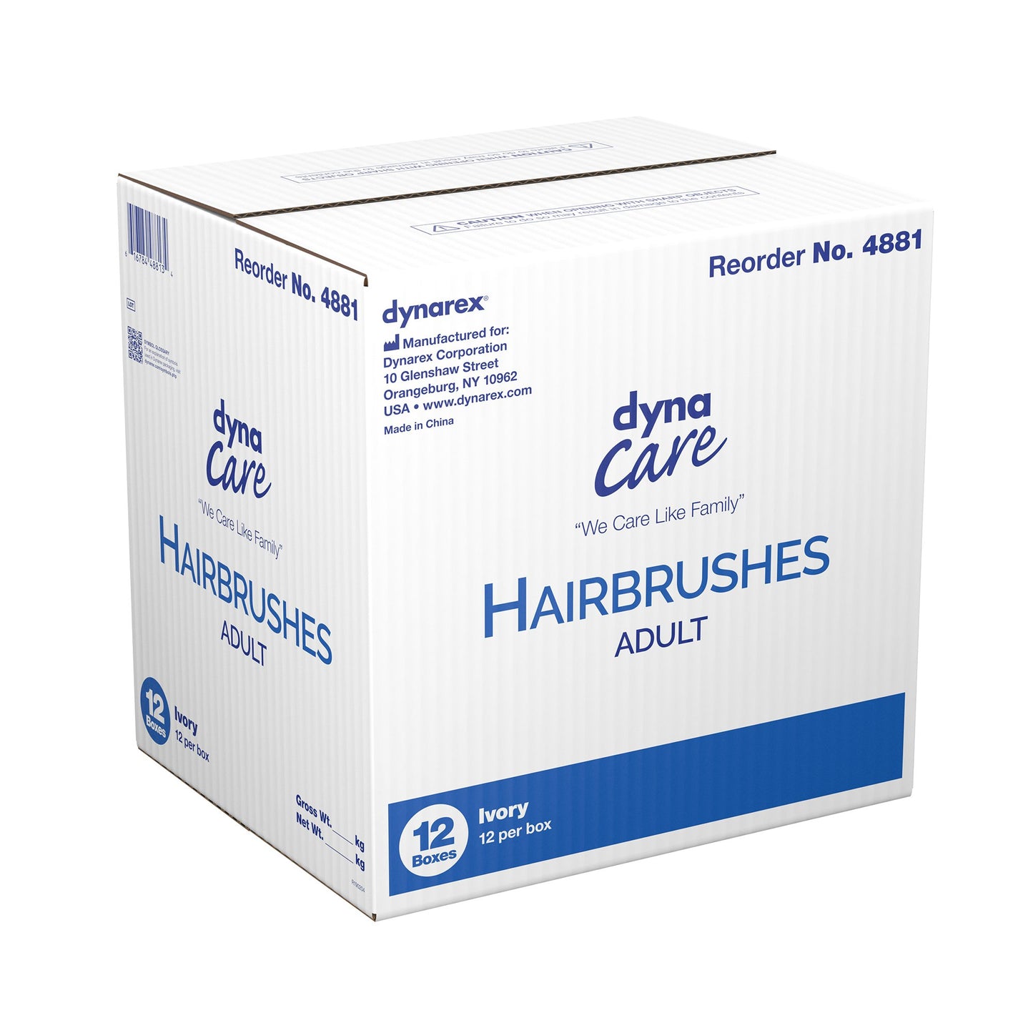 dynarex® Nylon Bristle Hairbrush 4881