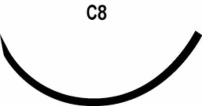Surgical Specialties LOOK Suture with C8 Needle 927B, DZ