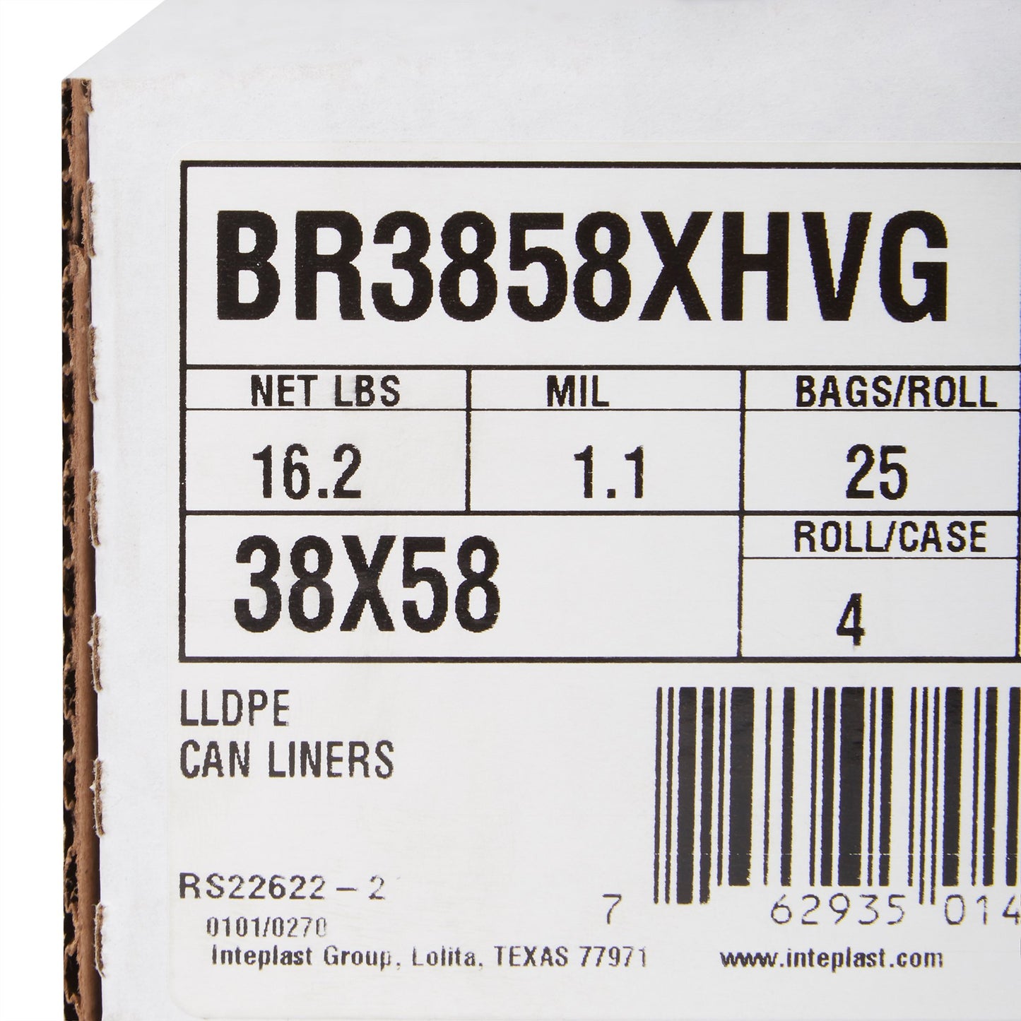 McKesson Extra Heavy Duty Plus Trash Bag, Gray, 45 gal. BR3858XHVG