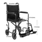 McKesson Lightweight Transport Chair, Black with Silver Vein Finish 146-TR39E-SV