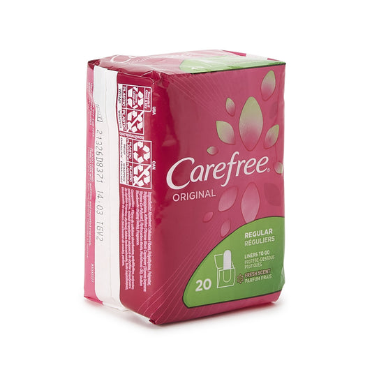 Carefree® Fresh Scent Regular Absorbency Panty Liner, Individually Wrapped 07830006985