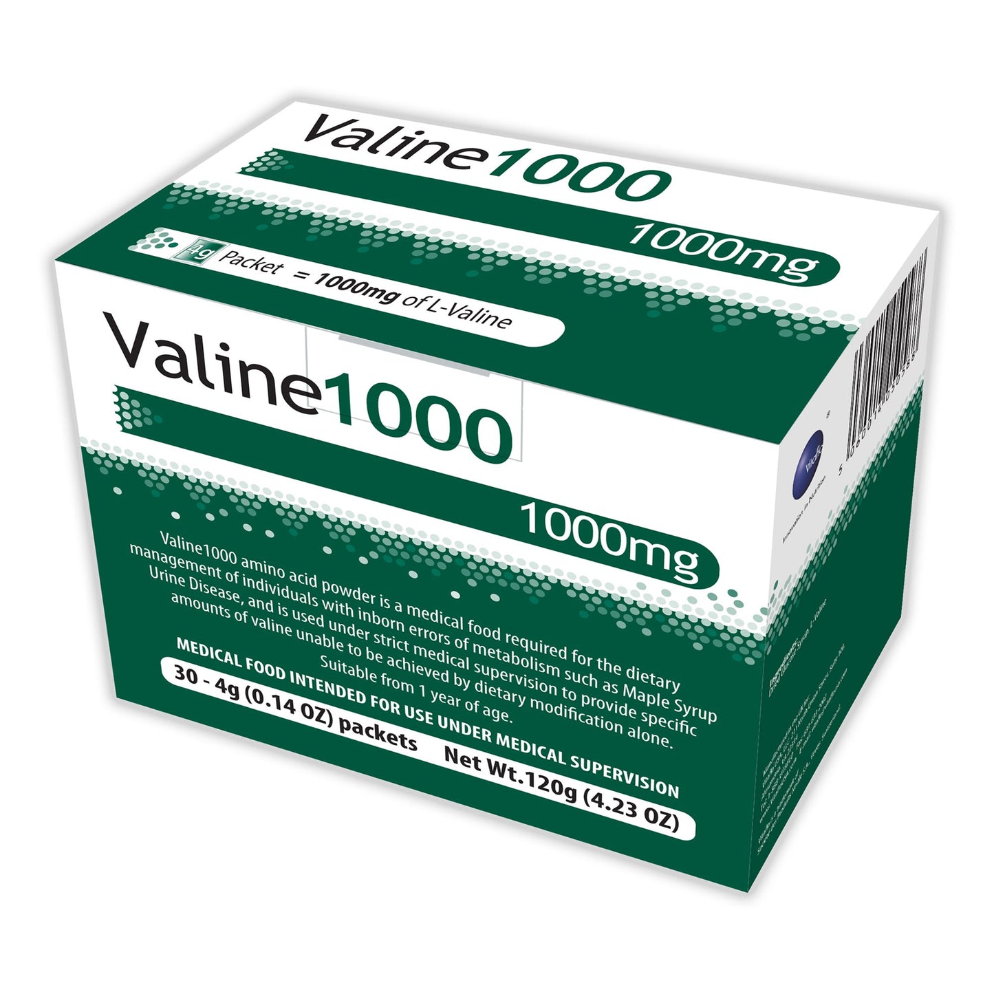 Valine1000 Medical Food for the Dietary Management of MSUD 812539021186