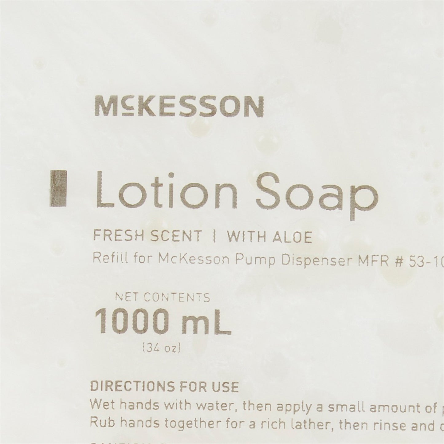 McKesson Lotion Soap, 1,000ml Refill Bag, Fresh Scent 53-27856-1000