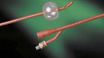 Foley Catheter Bardex® Lubricath® 2-Way Coude Tip 5 cc Balloon 22 Fr. Hydrophilic Polymer Coated Latex - 0102L22