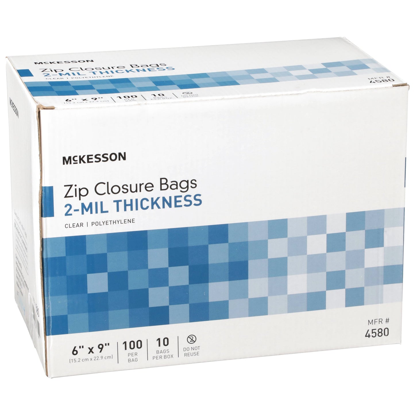 McKesson Zip Closure Bag, 6 x 9 Inches 4580