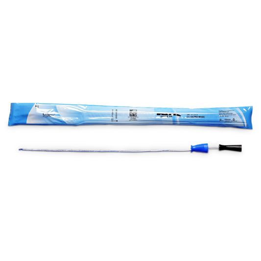 Urethral Catheter Cure Ultra® Coude Tip Lubricated PVC 10 Fr. 16 Inch - ULTRAM10C