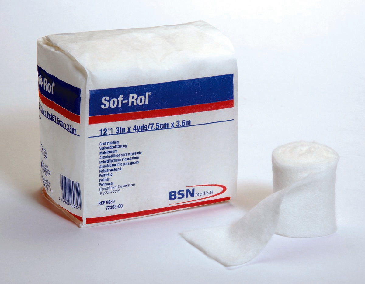Sof-Rol® White Rayon Undercast Cast Padding, 2 Inch x 4 Yard 9052 ...