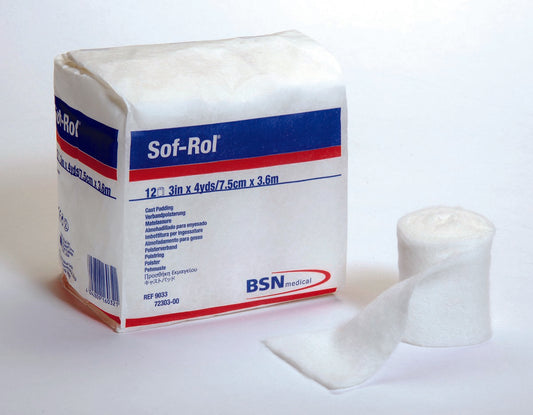 Sof-Rol® White Rayon Undercast Cast Padding, 2 Inch x 4 Yard 9052