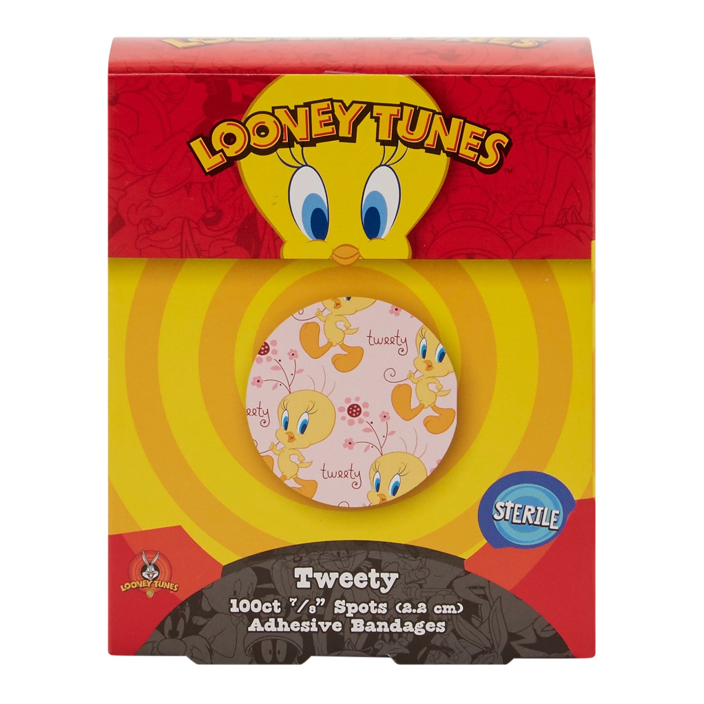 Looney Tunes™ Stat Strip® Adhesive Spot Bandage, 7/8-Inch Round 1074737