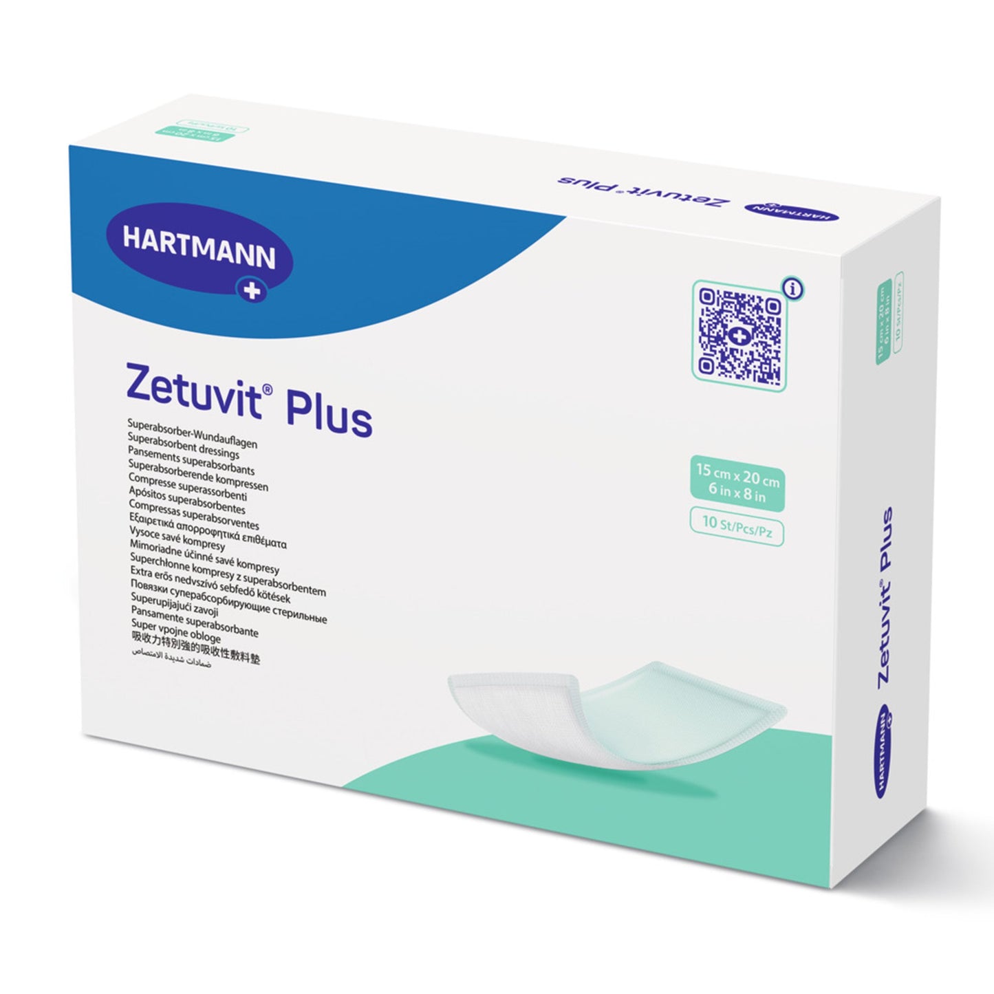 Zetuvit® Plus Sterile Superabsorbent Dressing, 6 x 8 Inch 413112