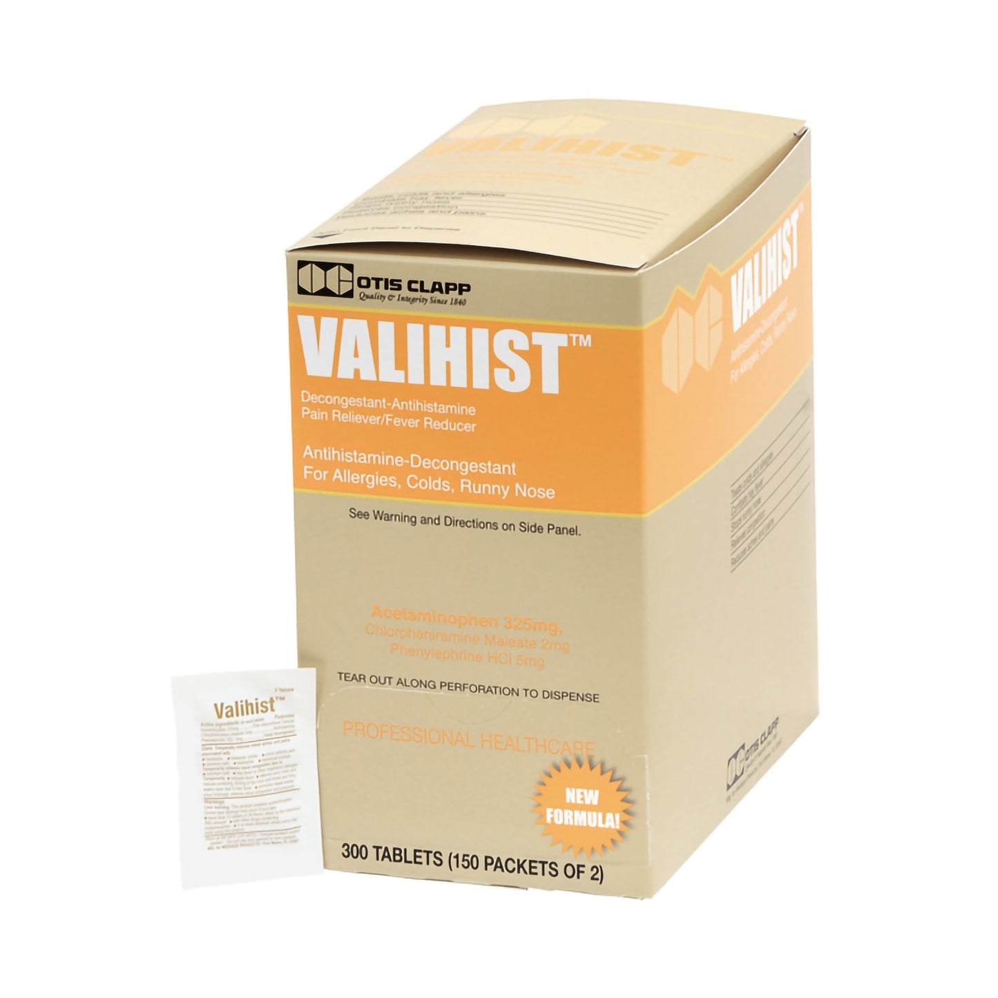 Cold and Cough Relief Valihist™ 325 mg - 2 mg - 5 mg Strength Tablet 2 per Pack - 2115543