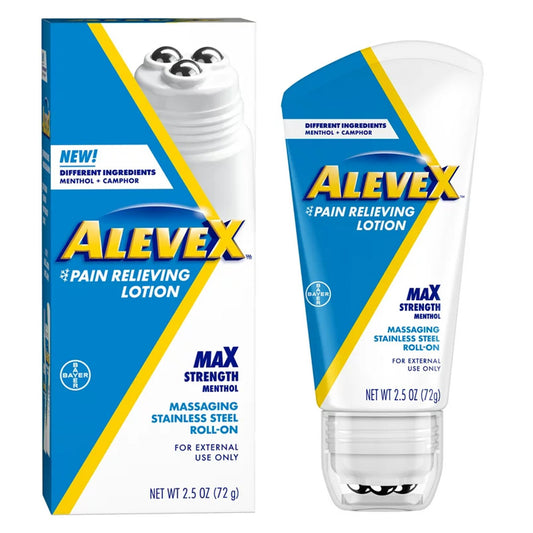Aleve X Pain Relieving Lotion Max Strength Menthol, 2½-ounce roll-on bottle 00280005001