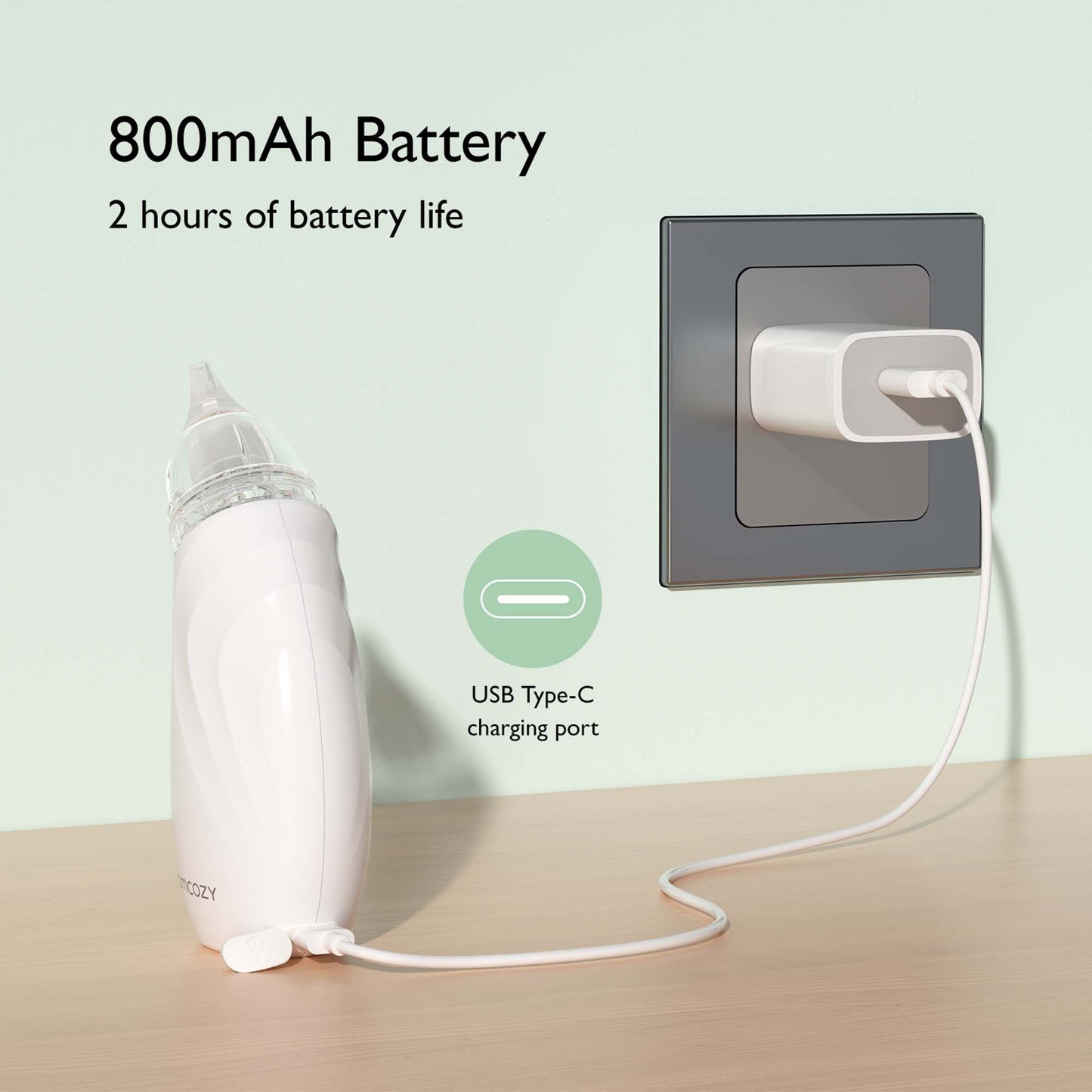 Momcozy Nasal Aspirator for Babies BN002-GW10BA-A