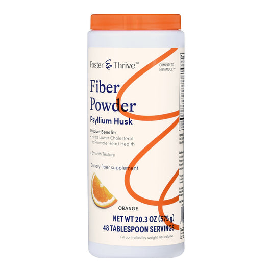 Foster & Thrive™ Fiber Powder Psyllium Husk, Orange Flavor 01093995618