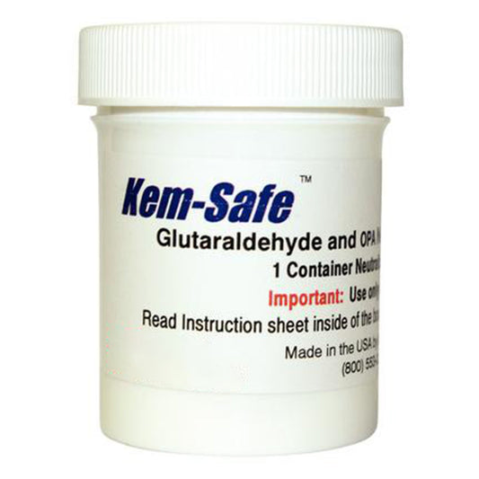 OPA / Glutaraldehyde Neutralizer Kem-Safe™ RTU Powder 6 oz. Container Single Use - 9075