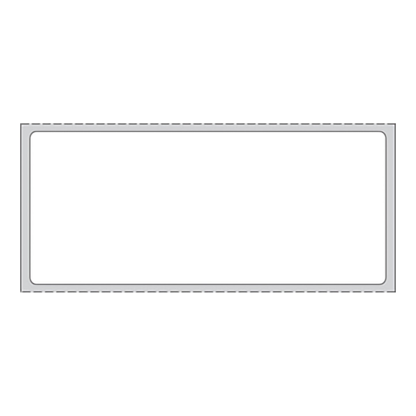 Precision Dynamics PDC White Blank Thermal Label, 1-1/2 x 3-1/2 Inch THERMD25, Case of 8