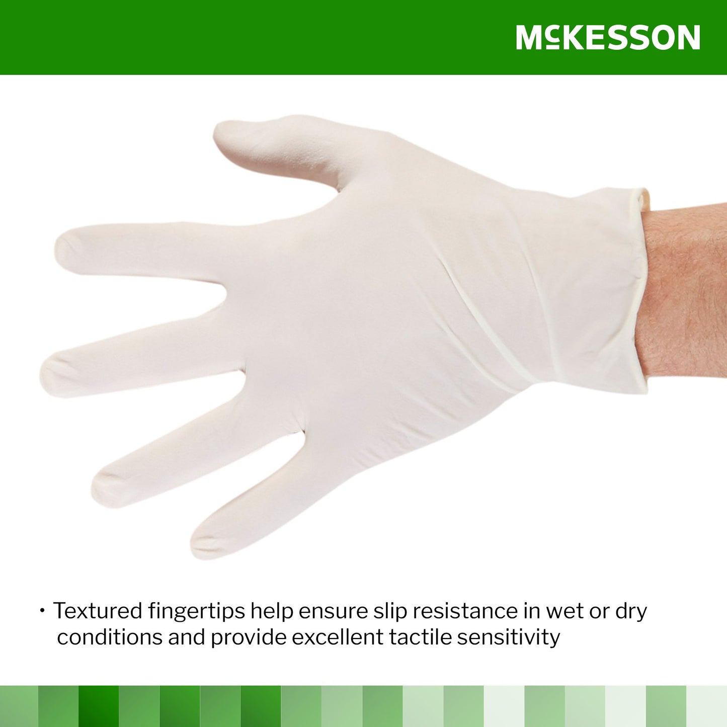 McKesson Confiderm® CL Latex Exam Glove, Large, Ivory 14-428