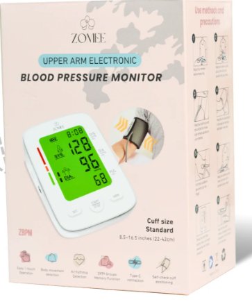 Home Automatic Digital Blood Pressure Monitor Zomee Extra Large Cuff Nylon Cuff 16.5 to 21 Inch Desk Model ZBPM-XL