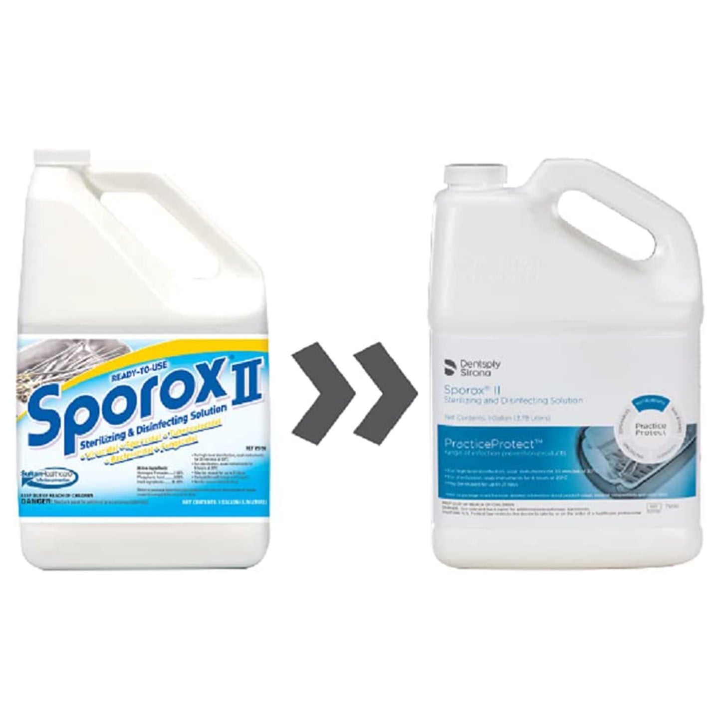 Hydrogen Peroxide High-Level Disinfectant Sporox® II RTU Liquid 1 gal. Jug Reusable 75156
