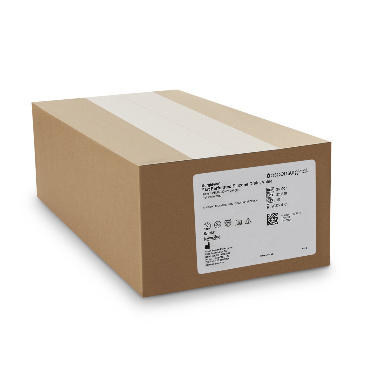 McKesson Wound Drain Tube, 10 Fr., 20-centimeter Length 360005