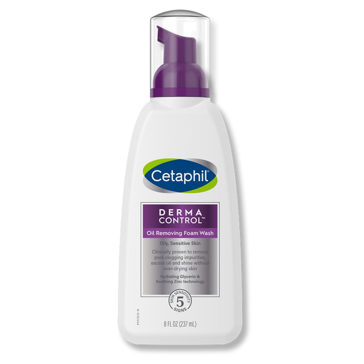 Facial Cleanser Cetaphil® Derma Control™ Oil Removing Foaming 8 oz. Pump Bottle Gentle Scent - 30299393118