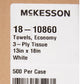 McKesson Nonsterile White Procedure Towels, 13 x 18 Inch 18-10860