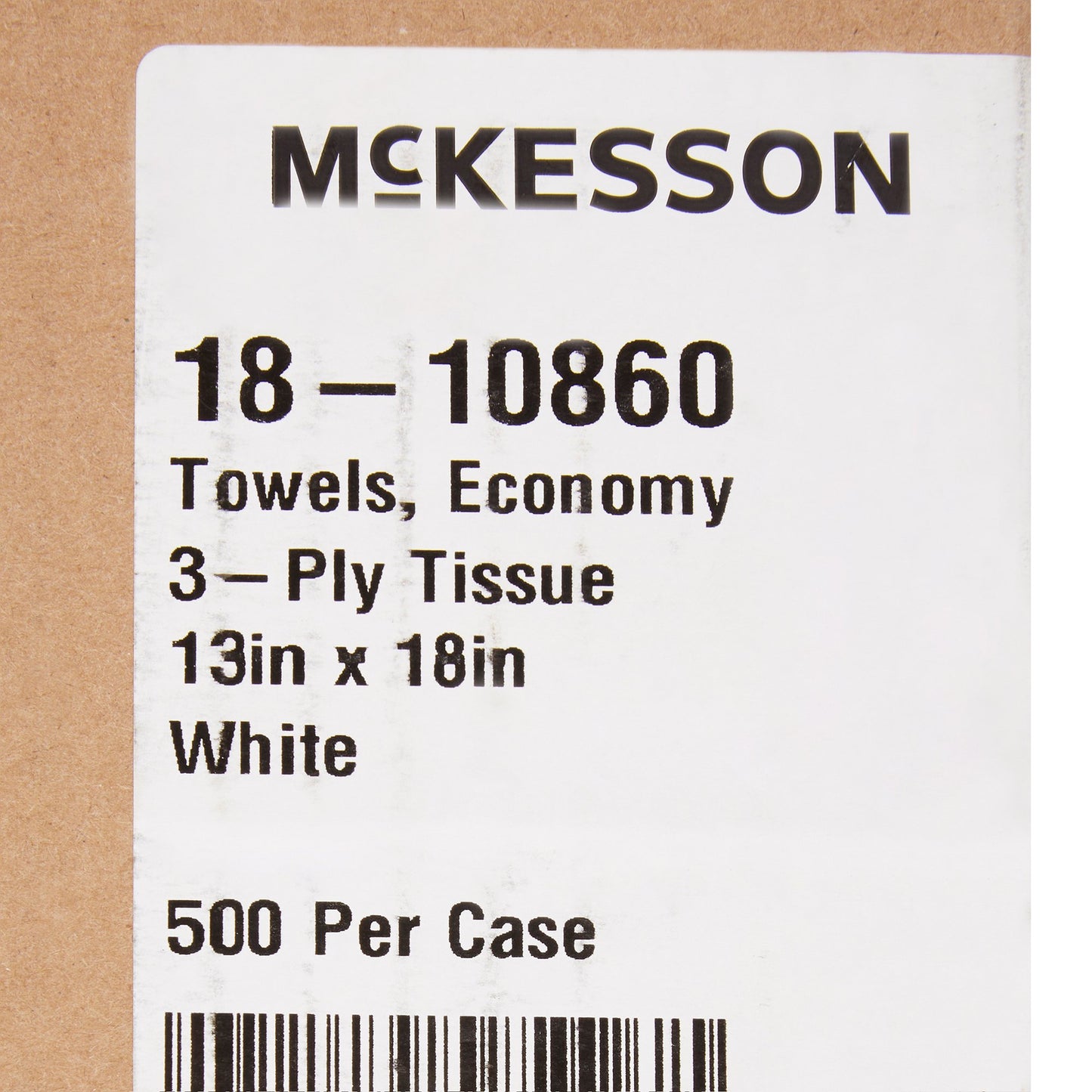 McKesson Nonsterile White Procedure Towels, 13 x 18 Inch 18-10860