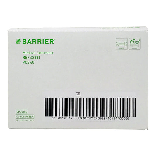 Molnlycke BarrierExtra Protection Surgical Mask 42381, Case of 600