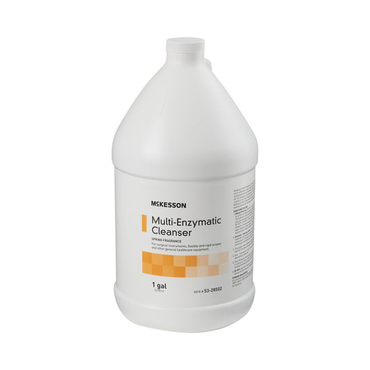 Multi-Enzymatic Instrument Detergent McKesson Liquid 1 gal. Jug Spring Fresh Scent - 53-28502