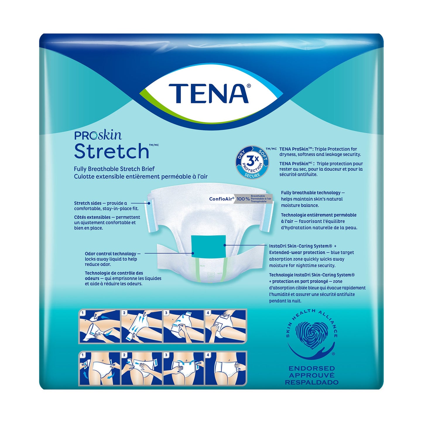 Tena® ProSkin Stretch™ Super Incontinence Brief, Large / Extra Large 67903