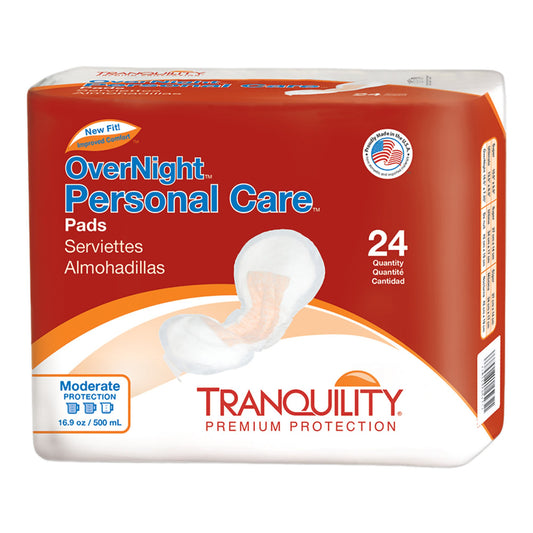 Bladder Control Pad Tranquility® Personal Care 7-1/2 X 16-1/2 Inch Heavy Absorbency Super Absorbent Core One Size Fits Most - 2382