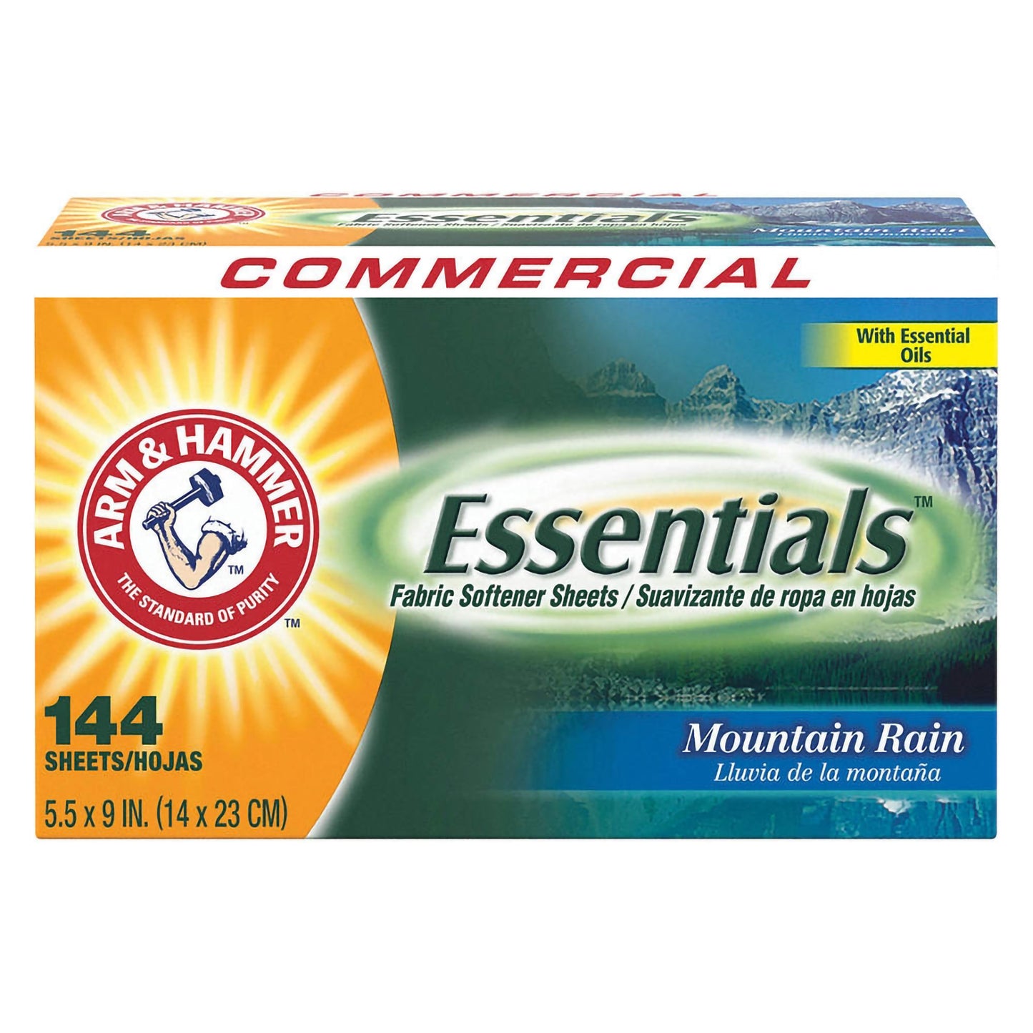 Fabric Softener Arm & Hammer® Essentials® 144 Count Box Sheet Mountain Fresh Scent - 33200-00102