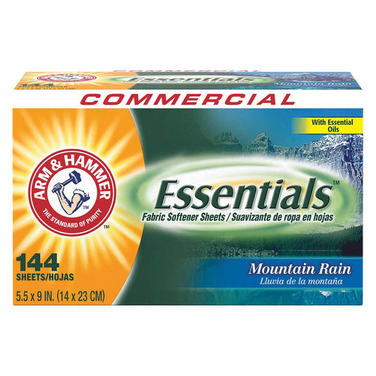 Fabric Softener Arm & Hammer® Essentials® 144 Count Box Sheet Mountain Fresh Scent - 33200-00102