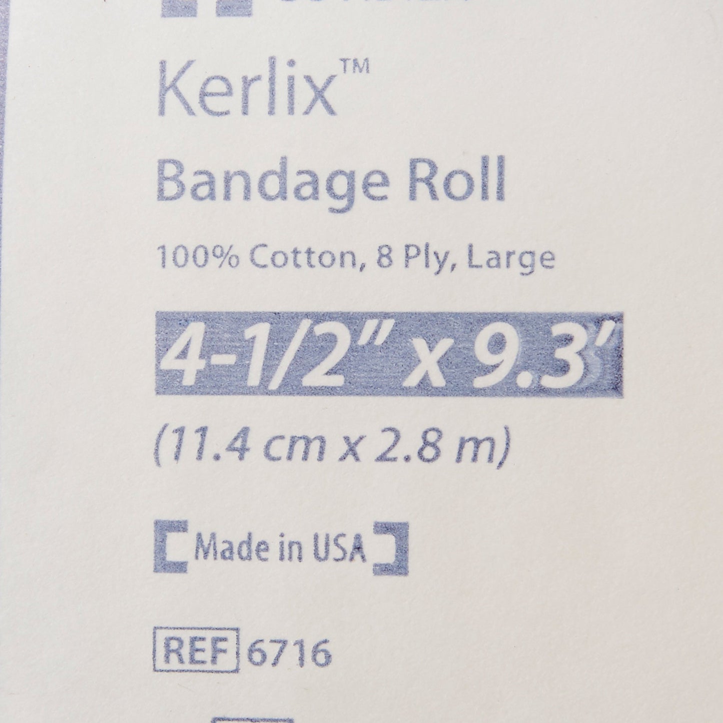 Kerlix™ Sterile Fluff Bandage Roll, 4-1/2 Inch x 3-1/10 Yard, 8-Ply 6716