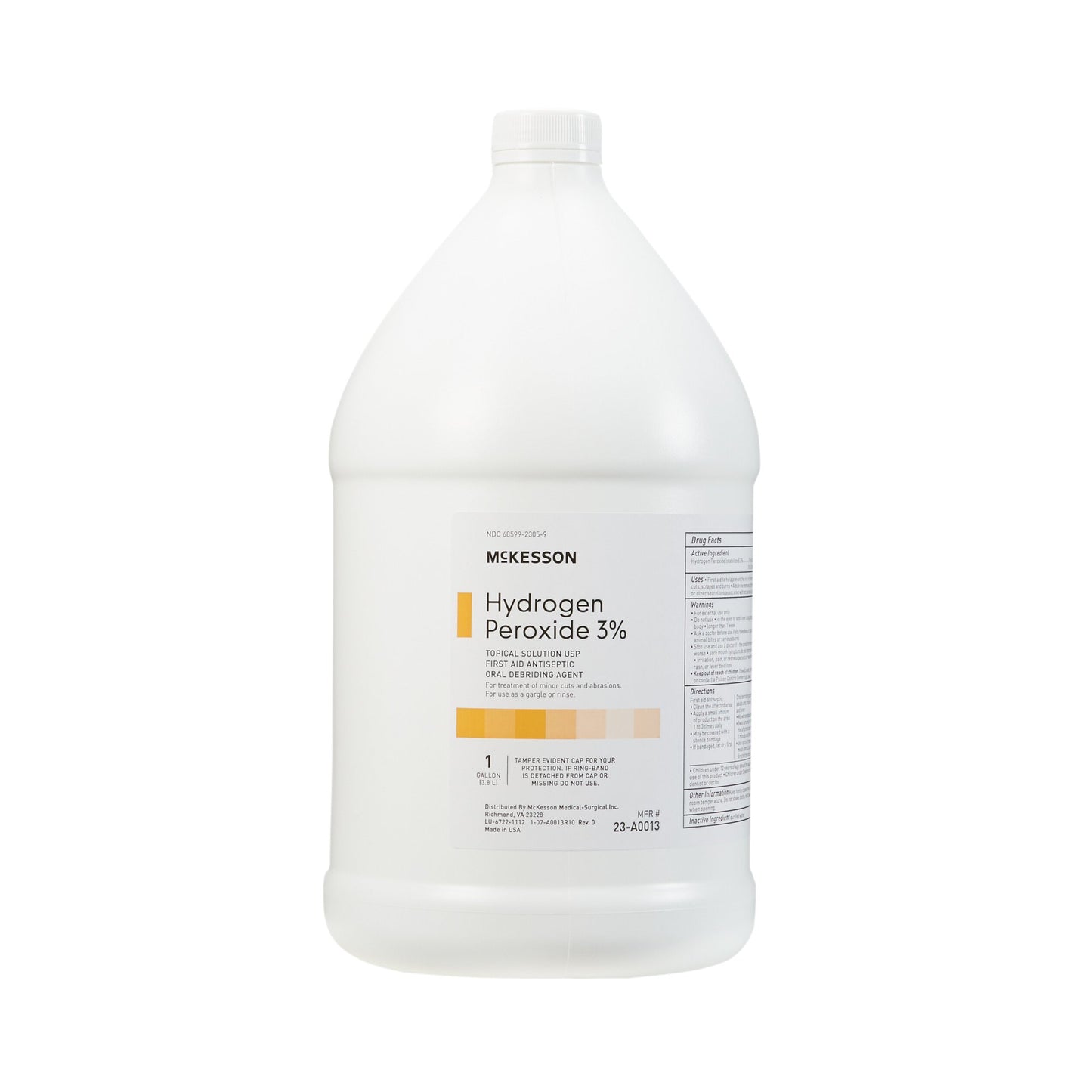 Antiseptic Hydrogen Peroxide McKesson Brand Topical Liquid 1 gal. Bottle - 23-A0013