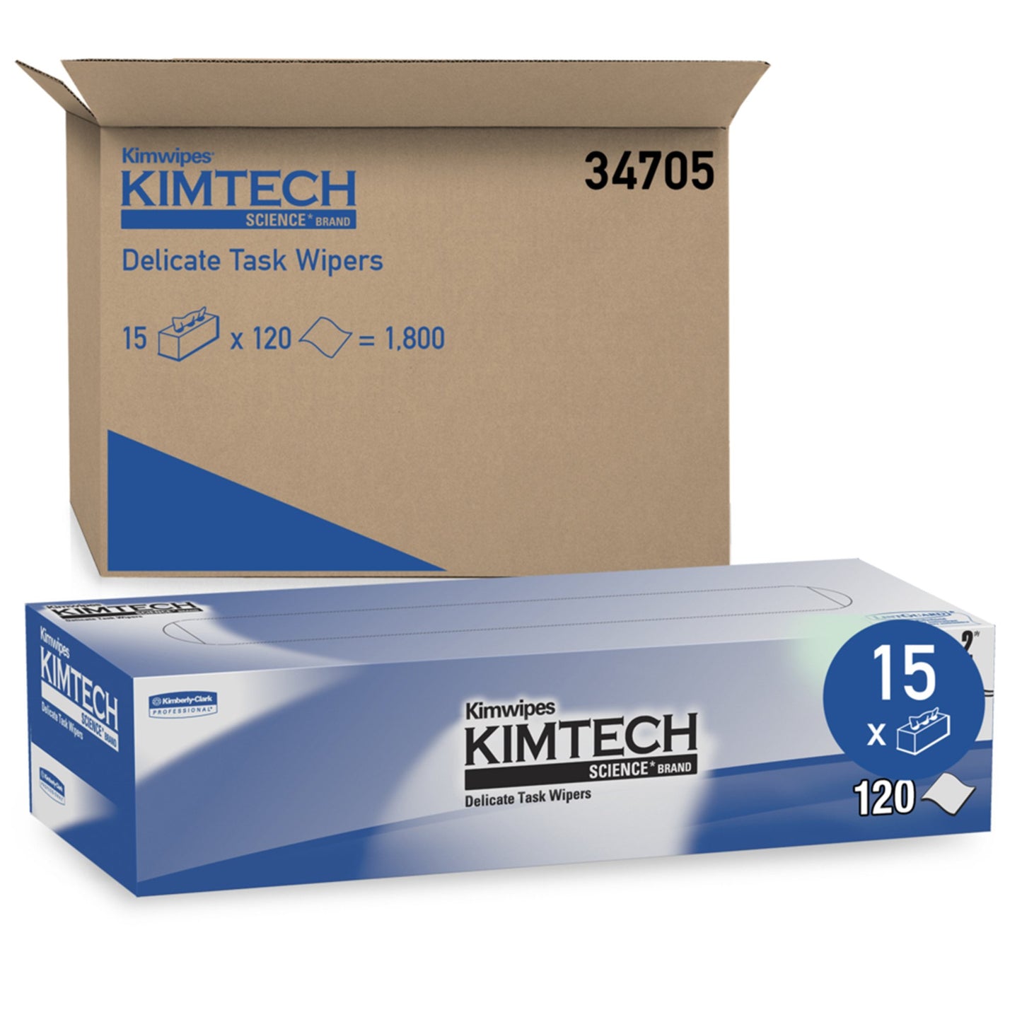 Kimtech Science™ Kimwipes™ Delicate Task Wipes, 2 Ply, 11.22 x 12.39 Inch 34705