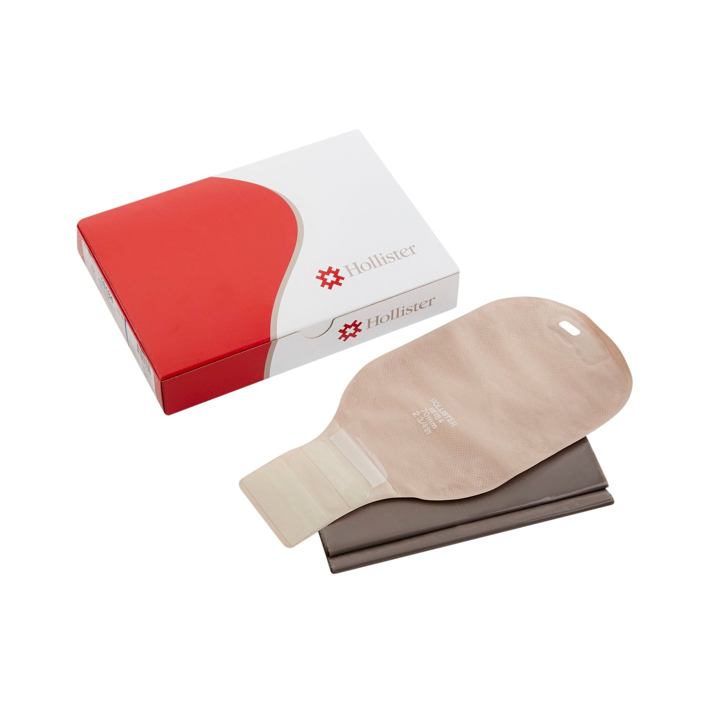 New Image™ 2-Piece Beige Colostomy Pouch, Pre-cut to Fit 70mm Stomas, Blue Match 18184