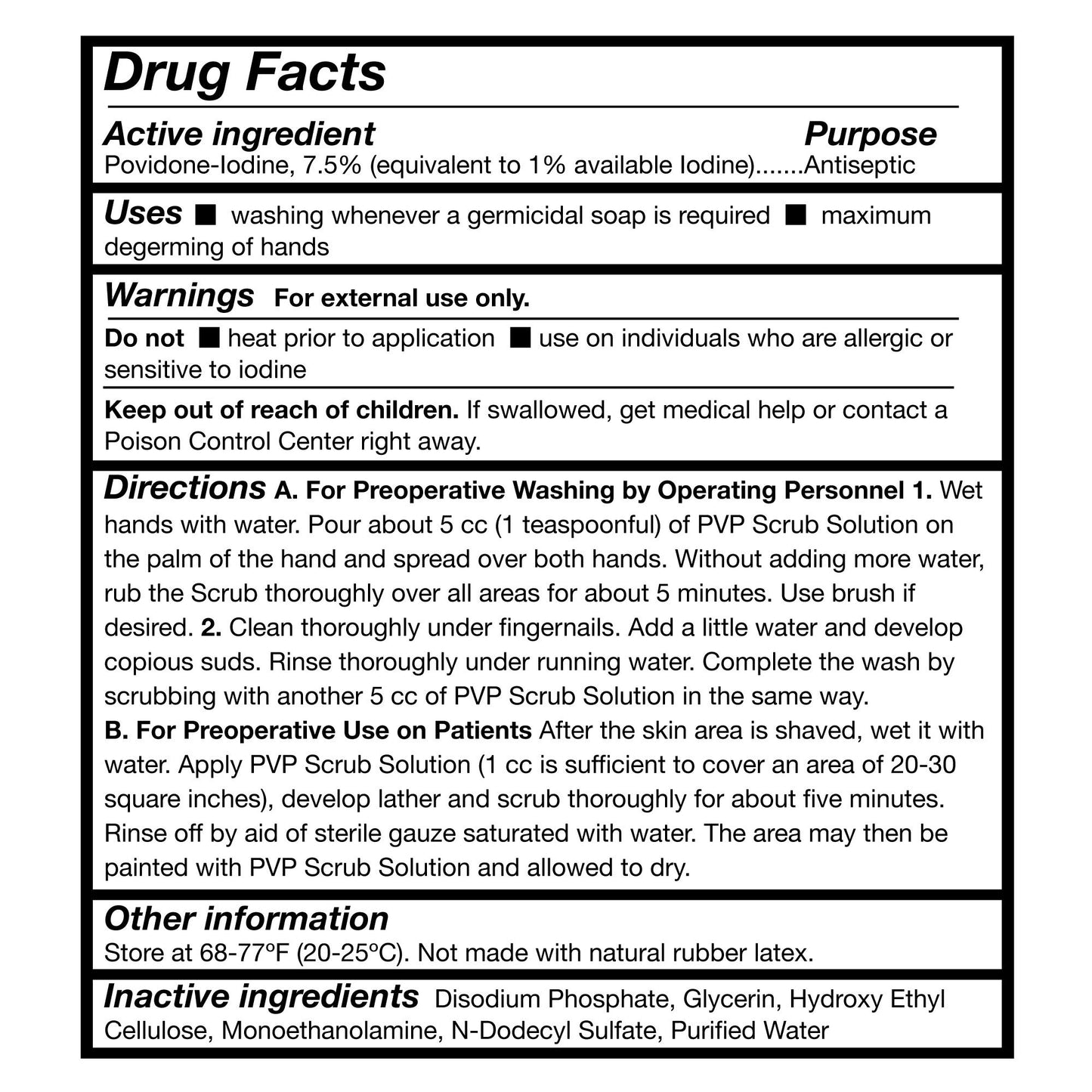 McKesson Bactericide Antiseptic PVP Scrub Solution, 16 oz. Bottle 037