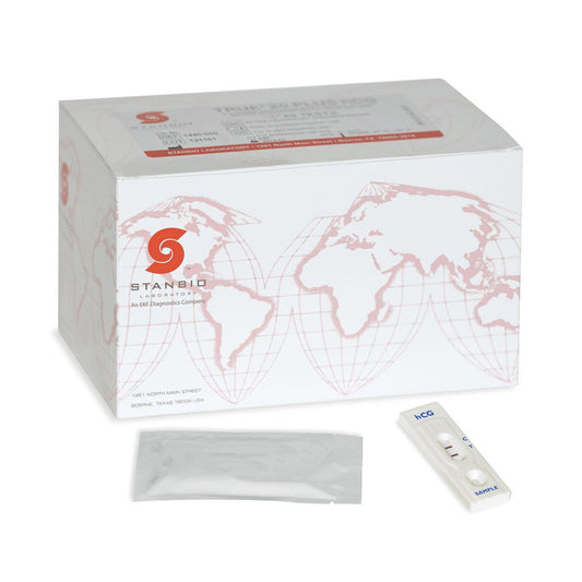 Stanbio Laboratory True 20 hCG Pregnancy Fertility Reproductive Health Test Kit 1430-050, Box of 50