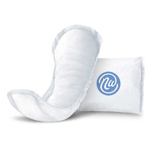 Bladder Control Pad Nexwear Maximum Regular 12 Inch Length Heavy Absorbency Super Absorbent Core One Size Fits Most - 2690